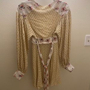 Free People Floral mini dress size small